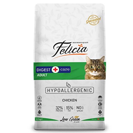 Felicia Tavuklu ve Hamsili Yetişkin Kedi Maması 12 kg