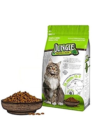 Jungle Tavuklu Balıklı Kedi Maması 1,5 kg
