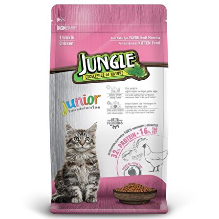 Jungle Junior Tavuklu Yavru Kedi Maması 15 Kg