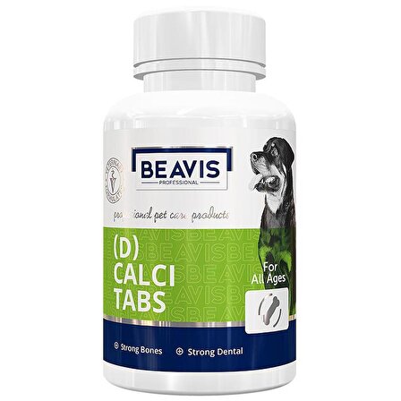 Beavis D3 Calci Tabs Dog Kalsiyum 126 gr 84 Tablet