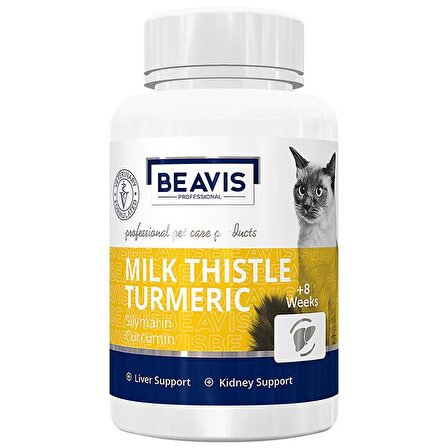 Beavis Milk Thistle Turmeric Yavru-Yetişkin Bağışıklık Destekleyici Multi Vitamin Tablet 50 gr