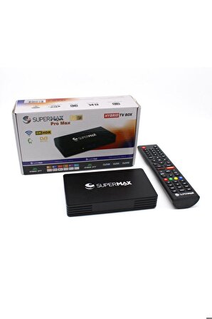 Supermax Pro Max 4K-8K Uydulu Hybrid TV Box