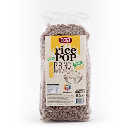 Dola Pirinç Patlağı Rice Pop Kakaolu 150 gr Şekersiz Glutensiz
