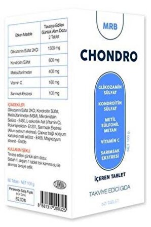 Mrb Chondro Glukosamin & Kondroitin & Msm 60 Tablet