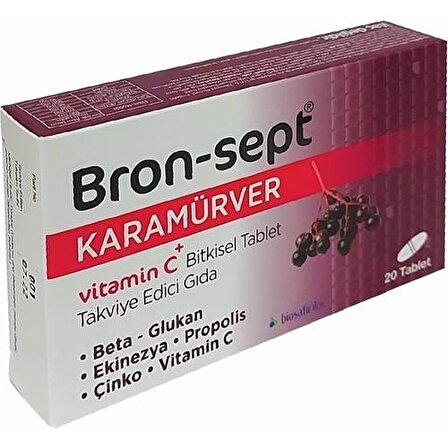 Bron-Sept Karamürver Vitamin C 20 Tablet