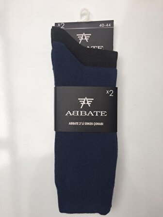 Erkek Çorap Abbate Düz Renk Uzun 2'li Çorap - Görseldeki ürün