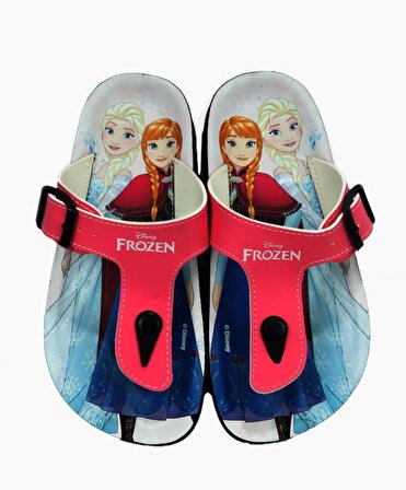 Frozen Elsa Anna Kız Çocuk Pembe Terlik
