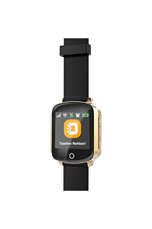 Tsmart Twatch Suya Dayanıklı Akıllı Yetişkin Alzheimer GPS Takip Saati Gold