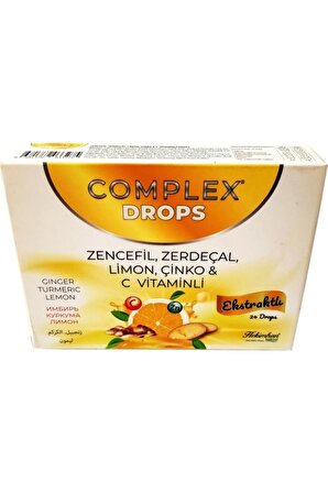Drops Pastil- Zencefil, Zerdeçal, Limon, Çinko, C Vitaminli
