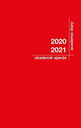 2020-2021 Akademik Ajanda Kırmızı