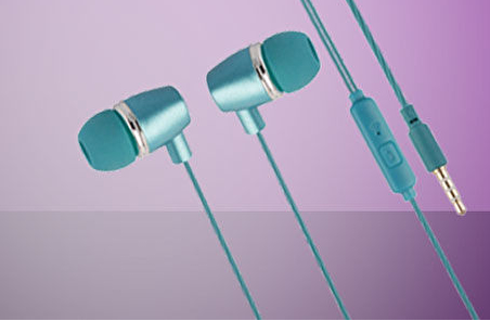 MF Product Acoustic 0095 Mikrofonlu Kablolu Kulakiçi Kulaklık Mavi