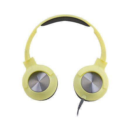 MF Product Acoustic 0107 Mikrofonlu Kablolu Kulaküstü Kulaklık Sarı