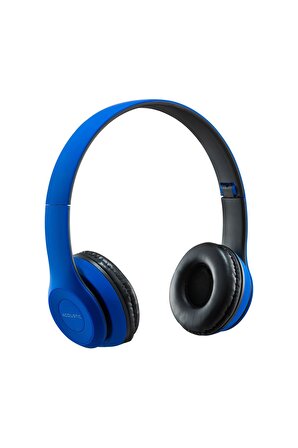 MF Product Acoustic 0131 Mikrofonlu Kulaküstü Kablosuz Bluetooth Kulaklık Mavi