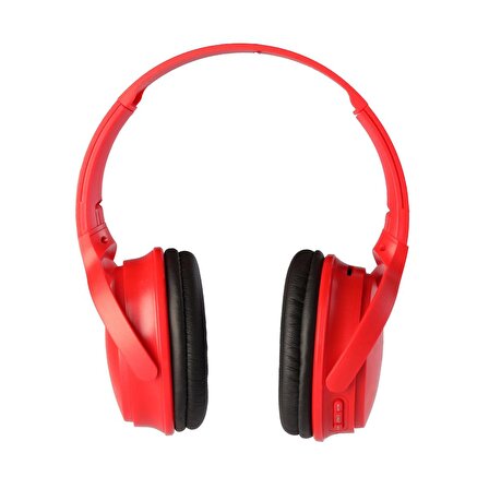MF Product 0236 Kablosuz Kulak Üstü Bluetooth Kulaklık Kırmızı