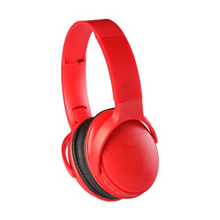 MF Product 0236 Kablosuz Kulak Üstü Bluetooth Kulaklık Kırmızı