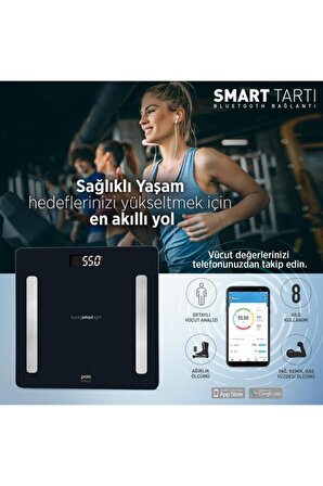Smartlight Yağ Ölçer Akıllı Bluetooth Tartı Baskül Psc04
