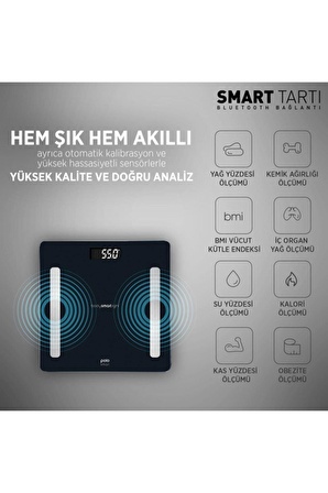 Smartlight Yağ Ölçer Akıllı Bluetooth Tartı Baskül Psc04
