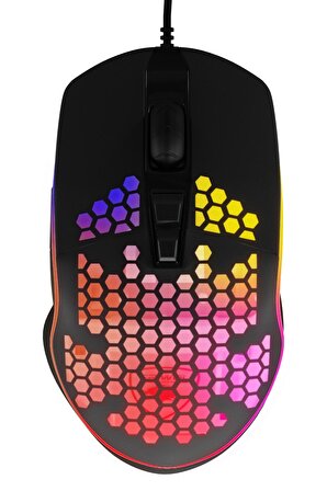MF Product Strike 0576 RGB Kablolu Gaming Mouse Siyah
