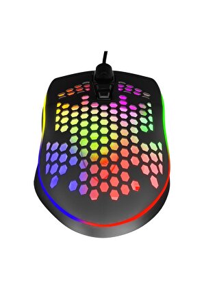 MF Product Strike 0576 RGB Kablolu Gaming Mouse Siyah
