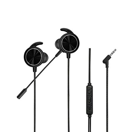 MF Product Strike 0642 Mikrofonlu Kablolu Kulakiçi Oyuncu Kulaklığı Siyah