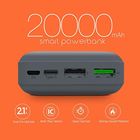 Polosmart PSM72 20000 mAh Powerbank