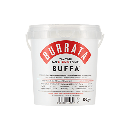 Buffa Burrata Peyniri 150 Gr