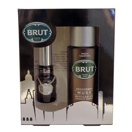 Brut Musk Erkek Parfümü 30ml EDT + Deodorant Set