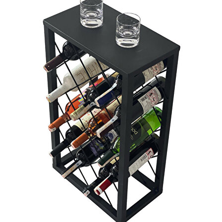 Metal Şaraplık Şarap Standı Metal Stand 6007