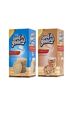 Seed'n Grains Şekersiz 2'li Atıştırmalık Set Pirinç ve Karabuğday Patlağı 2 Adet