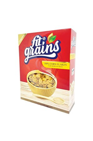 Fit Grains Şekersiz Corn Flakes Mısır Gevreği 300 g 2 Adet