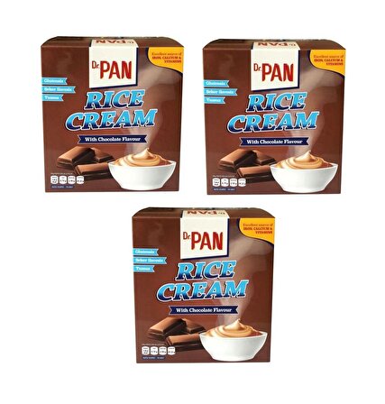 Dr Pan Rice Cream Çikolatalı 400 gr 3 Adet