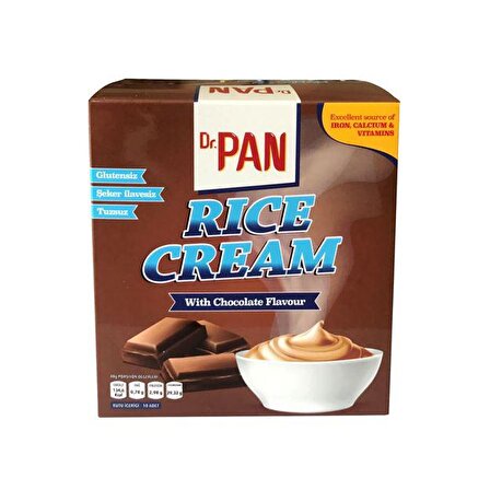 Dr.Pan 2'li Pirinç Kreması 400g 2 Adet Rice Cream - Çikolata ve Çilek Aromalı