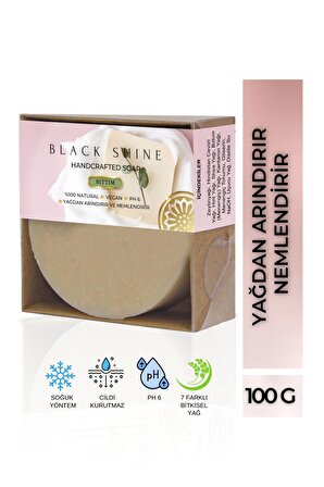 Black Shine BS Bıttım Sabunu, Egzama Ve Sorunlu Ciltler Için & Saç Dökülmesi Için Bıttım Vegan 100 Gr BYXKRM0105