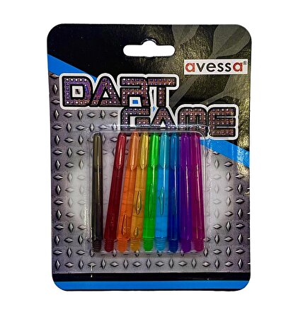 Avessa Shaft-10 Renkli Plastik Dart Oku Shaftı 9lu