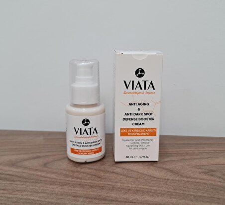 Viata Anti Aging Anti Dark Spot Defense Booster Cream 50 ml Leke ve Kırışıklık Karşıtı Koruma Kremi