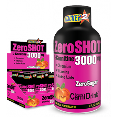 ZeroShot (3000 mg Karnitin) 12 x 60 ml Şeftali