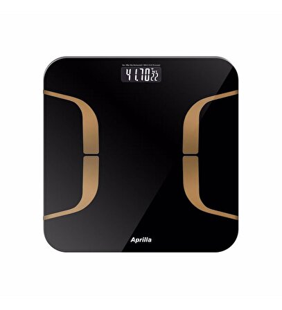 Aprilla ABS-1080 Kablosuz Akıllı Banyo Baskülü - Siyah