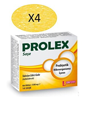 LedaPharma Prolex 10 Saşe Probiyotik 4 Adet