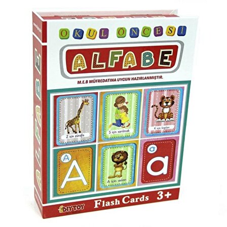 Alfabe Flash Cards Türkçe Flash Kartlar Orijinal Ürün