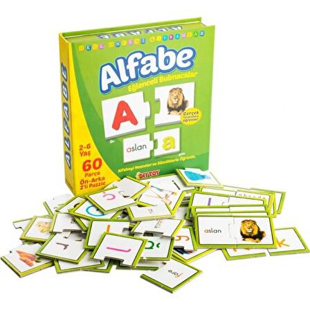 Alfabe 60 Parça Puzzle - Eşleştirme Oyunu Orijinal Ürün