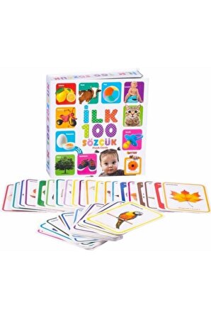 Flash Card Ilk 100 Sözcük Kelime Zeka Oyun Kartları