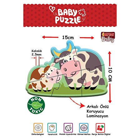 Baby Puzzle Çiftlik Hayvanları Lisanslı Ürün