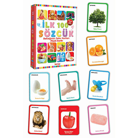 Dıy Toy Eğitici Kartlar İlk 100 Sözcük
