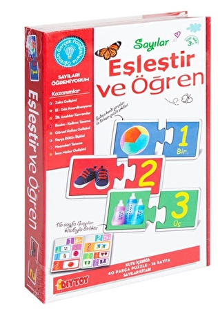 Diy-Toy Eşleştir Öğren Sayılar