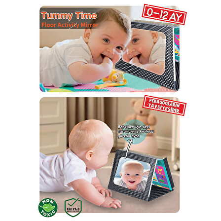Dıy Toy Tummy Tıme Zeka Kartları Güvenli Bebek Aynası