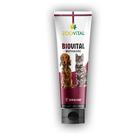 Zoovital Biovital Yavru-Yetişkin Deri ve Tüy Sağlığı Destekleyici Multi Vitamin Macun 100 gr