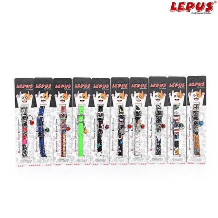 Lepus Kedi Boyun Tasması Deri Desenli 10 Lu Paket 10x30 cm