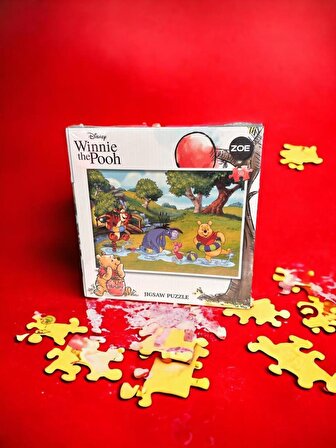 Disney Winnie the Pooh Lisanslı 3 Yaş Üzeri Çocuklar İçin Eğitici Oyuncak 50 Parça Puzzle Yapboz