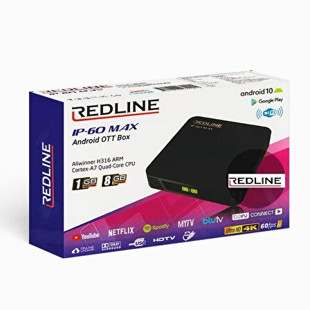Redline IP-60 Max Android 10 TV Box Media Player