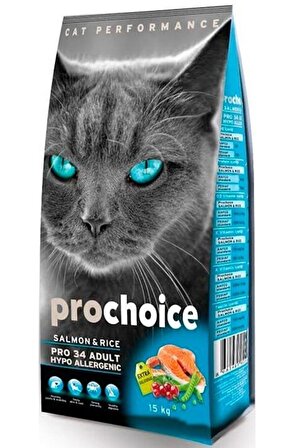 ProChoice Pro 34 Salmon Somonlu Yetişkin Kedi Maması 15 Kg